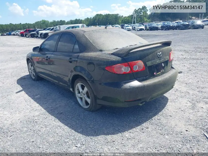 2005 Mazda Mazda6 I Sport VIN: 1YVHP80C155M34147 Lot: 42518379