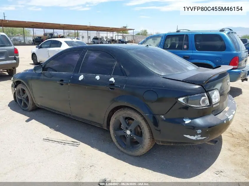 2005 Mazda Mazda6 I Base VIN: 1YVFP80C455M46154 Lot: 42564907