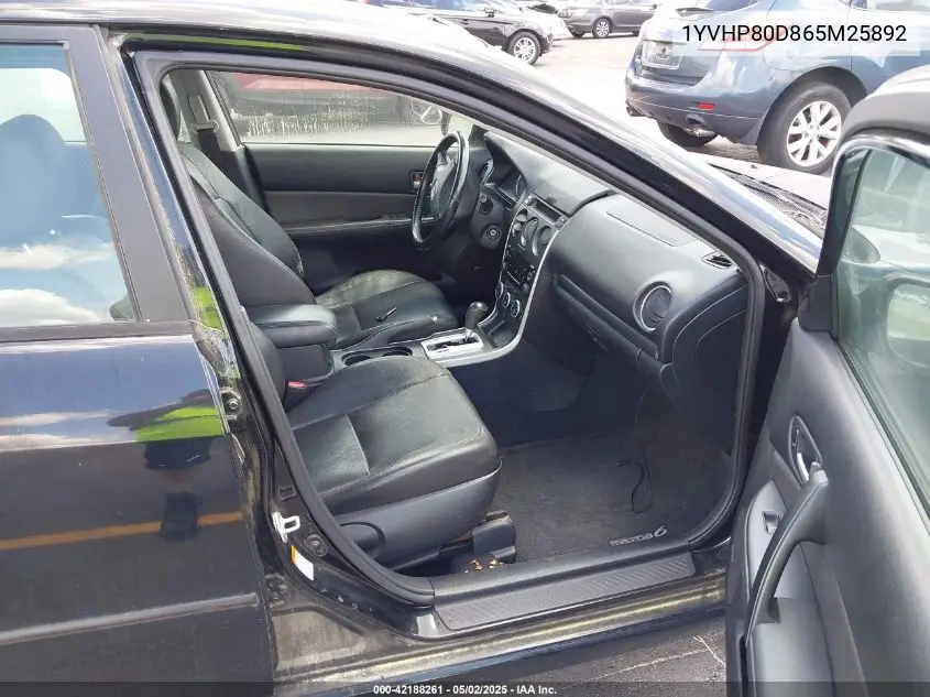 2006 Mazda Mazda6 I Grand Sport VIN: 1YVHP80D865M25892 Lot: 42188261