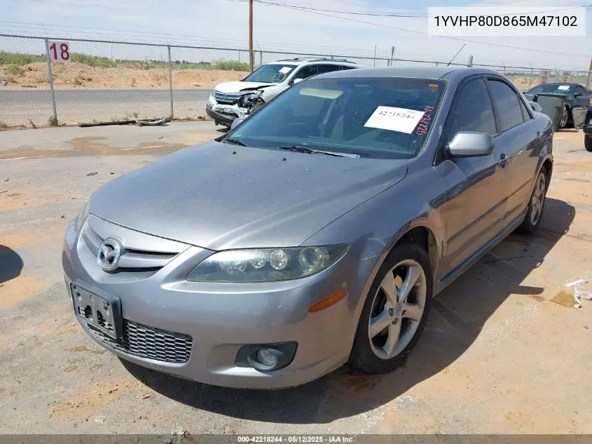 2006 Mazda Mazda6 I Grand Sport VIN: 1YVHP80D865M47102 Lot: 42218244