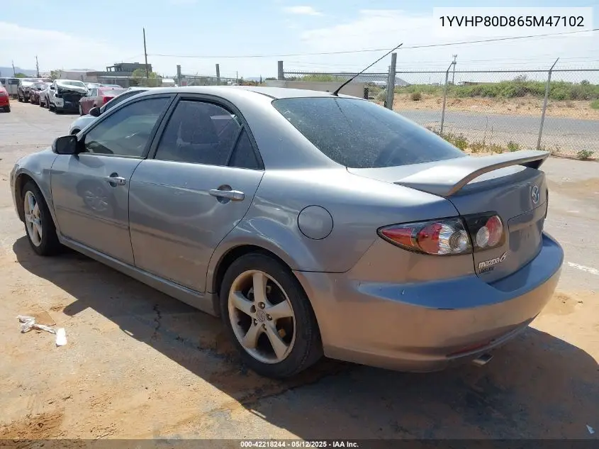 2006 Mazda Mazda6 I Grand Sport VIN: 1YVHP80D865M47102 Lot: 42218244