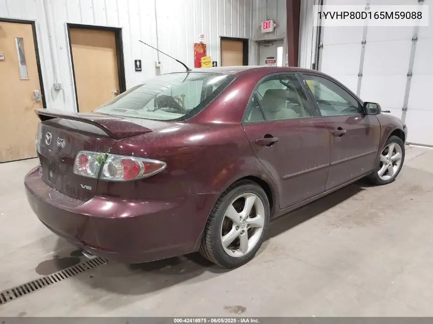 2006 Mazda Mazda6 S VIN: 1YVHP80D165M59088 Lot: 42416975