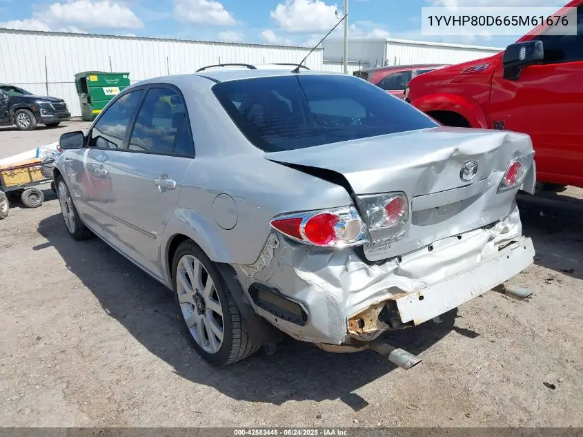 2006 Mazda Mazda6 S Grand Touring VIN: 1YVHP80D665M61676 Lot: 42583446