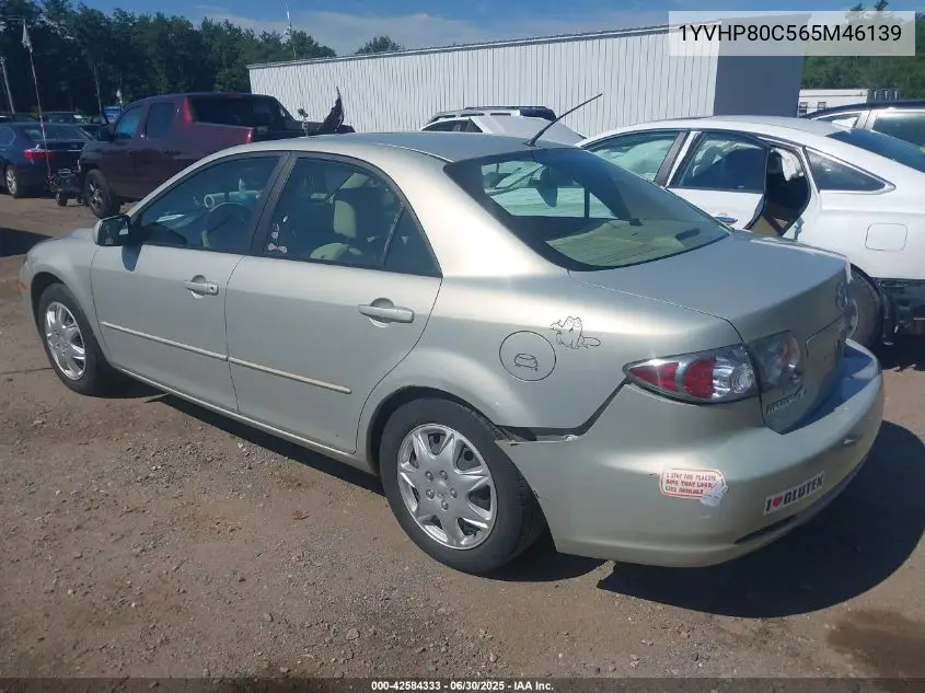 2006 Mazda 6 I VIN: 1YVHP80C565M46139 Lot: 42584333