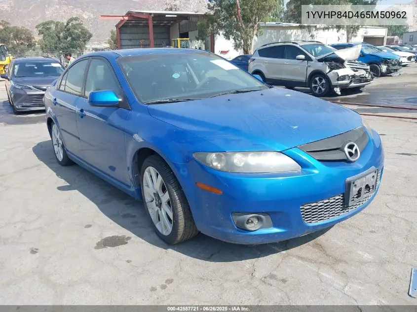 2006 Mazda Mazda6 S Grand Sport VIN: 1YVHP84D465M50962 Lot: 42587721