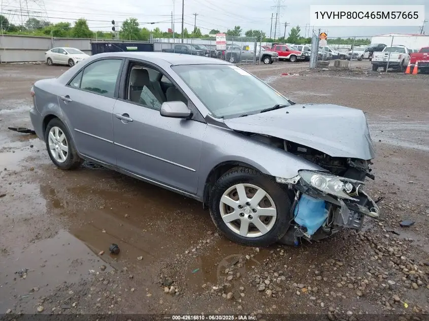 2006 Mazda 6 I VIN: 1YVHP80C465M57665 Lot: 42616810