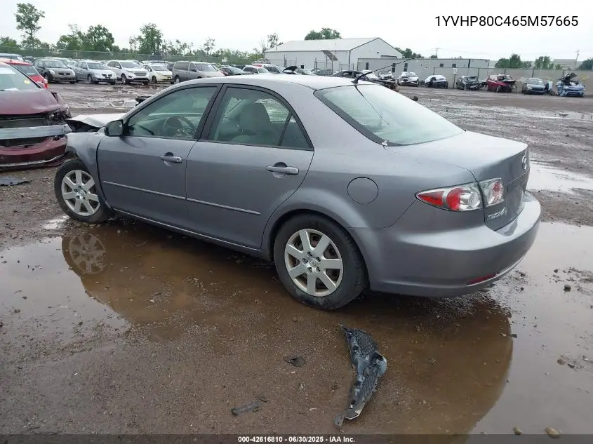 2006 Mazda 6 I VIN: 1YVHP80C465M57665 Lot: 42616810