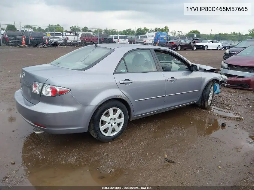 2006 Mazda 6 I VIN: 1YVHP80C465M57665 Lot: 42616810