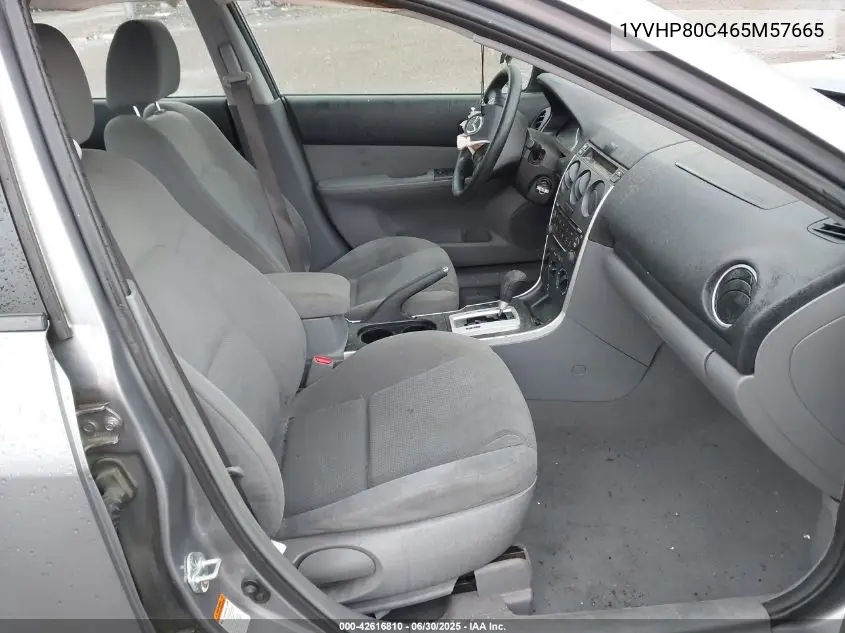 2006 Mazda 6 I VIN: 1YVHP80C465M57665 Lot: 42616810