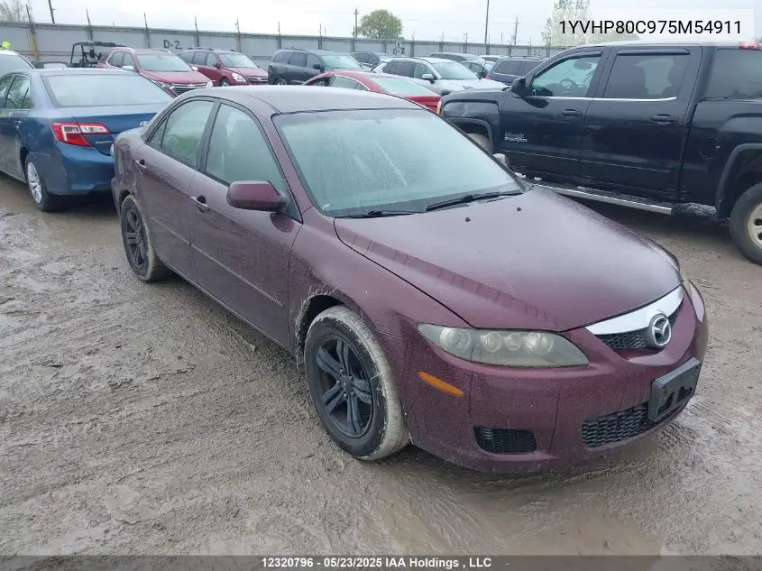 2007 Mazda Mazda6 VIN: 1YVHP80C975M54911 Lot: 12320796