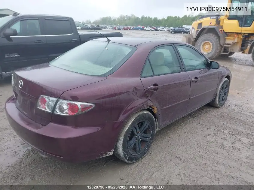 2007 Mazda Mazda6 VIN: 1YVHP80C975M54911 Lot: 12320796