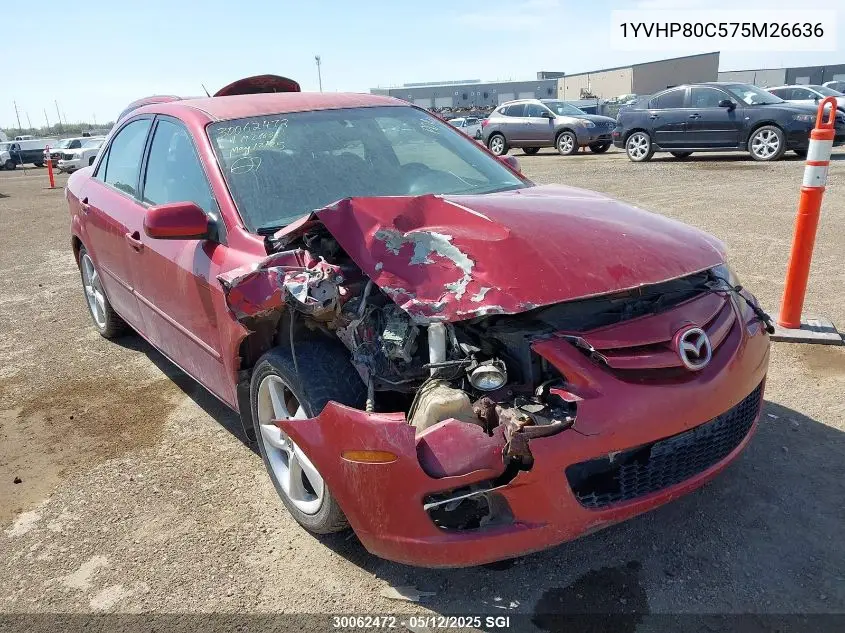 2007 Mazda 6 I VIN: 1YVHP80C575M26636 Lot: 30062472