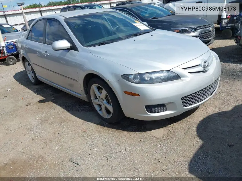 2008 Mazda Mazda6 I Sport Ve VIN: 1YVHP80C985M08173 Lot: 42607602