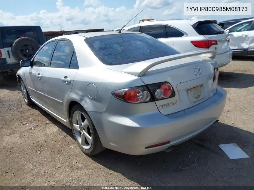 2008 Mazda Mazda6 I Sport Ve VIN: 1YVHP80C985M08173 Lot: 42607602