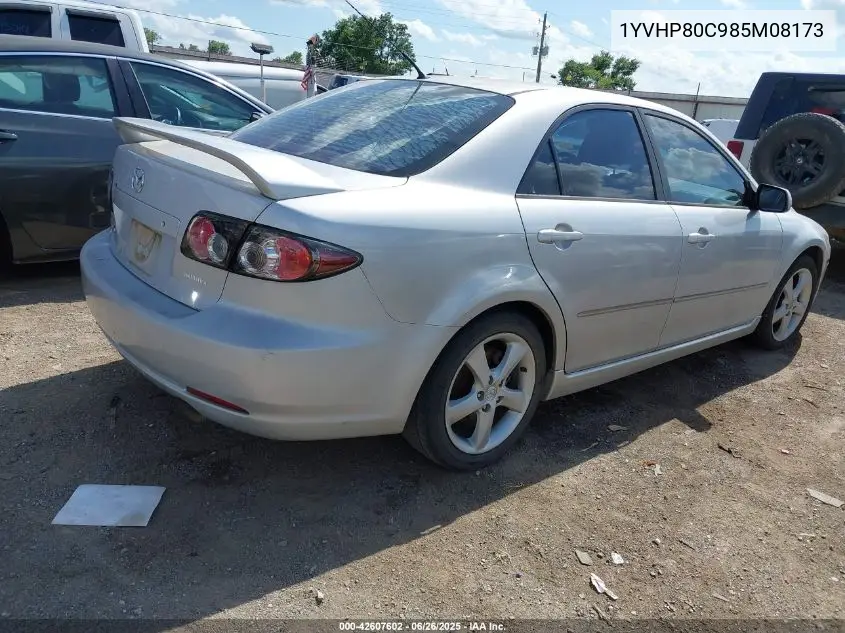 2008 Mazda Mazda6 I Sport Ve VIN: 1YVHP80C985M08173 Lot: 42607602