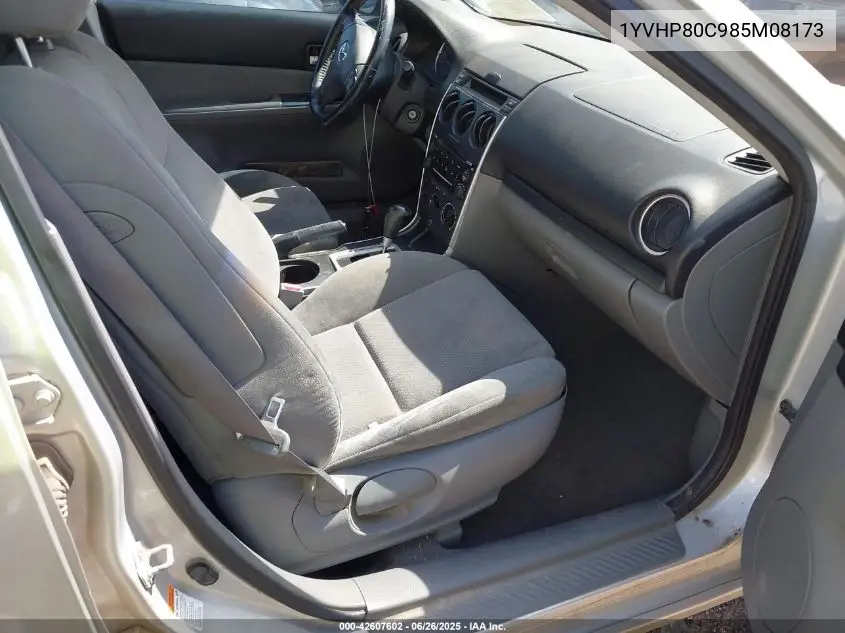 2008 Mazda Mazda6 I Sport Ve VIN: 1YVHP80C985M08173 Lot: 42607602