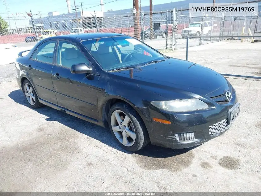 2008 Mazda Mazda6 I Sport Ve VIN: 1YVHP80C985M19769 Lot: 42627805