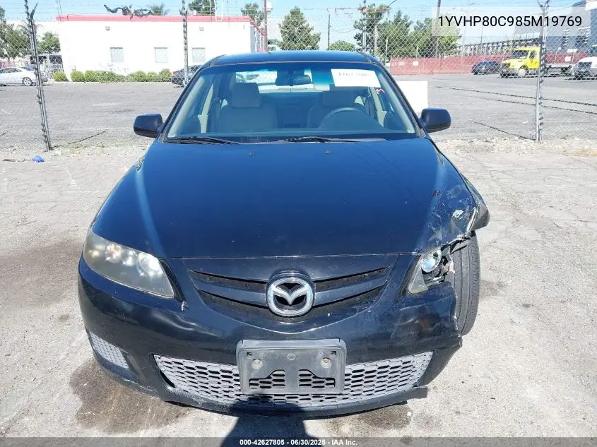 2008 Mazda Mazda6 I Sport Ve VIN: 1YVHP80C985M19769 Lot: 42627805