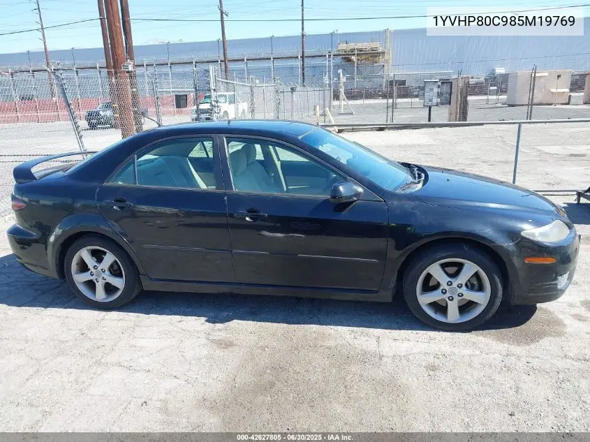 2008 Mazda Mazda6 I Sport Ve VIN: 1YVHP80C985M19769 Lot: 42627805