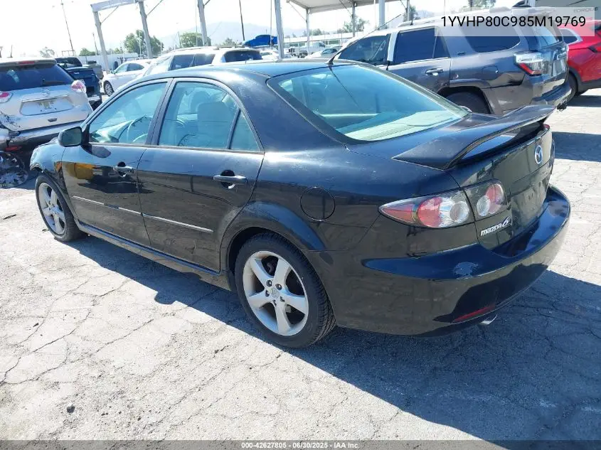 2008 Mazda Mazda6 I Sport Ve VIN: 1YVHP80C985M19769 Lot: 42627805