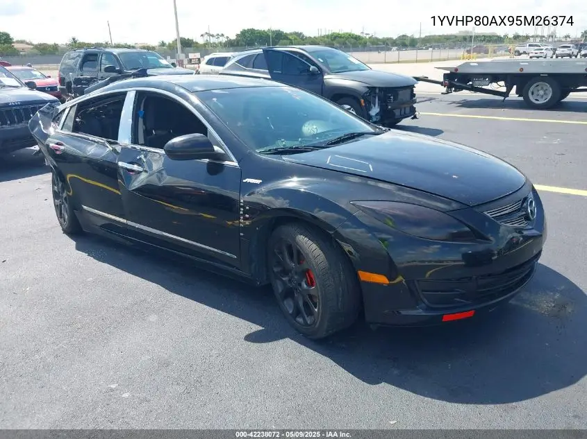 2009 Mazda Mazda6 I Sv VIN: 1YVHP80AX95M26374 Lot: 42238072