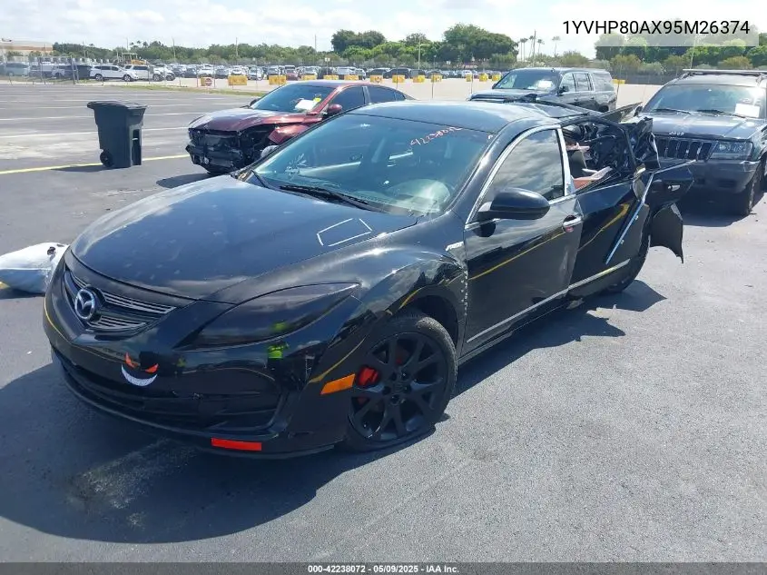 2009 Mazda Mazda6 I Sv VIN: 1YVHP80AX95M26374 Lot: 42238072