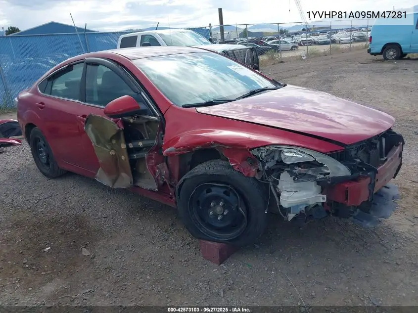 2009 Mazda Mazda6 I Sport VIN: 1YVHP81A095M47281 Lot: 42573103