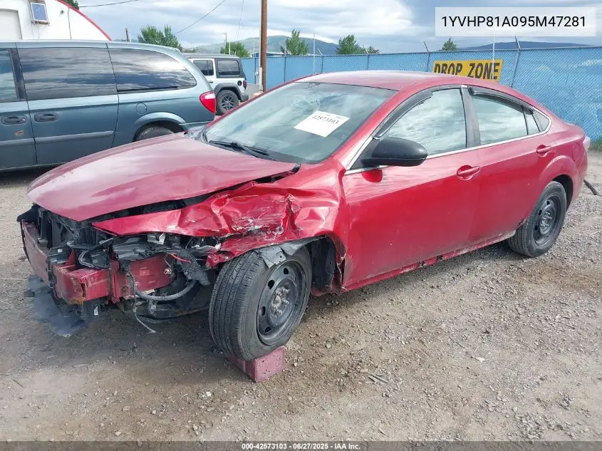2009 Mazda Mazda6 I Sport VIN: 1YVHP81A095M47281 Lot: 42573103