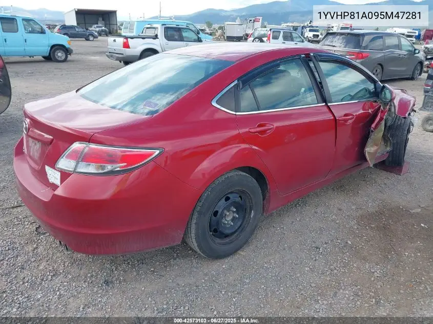 2009 Mazda Mazda6 I Sport VIN: 1YVHP81A095M47281 Lot: 42573103