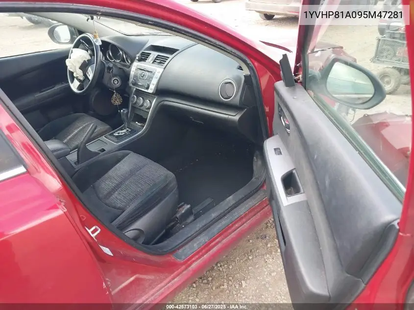 2009 Mazda Mazda6 I Sport VIN: 1YVHP81A095M47281 Lot: 42573103