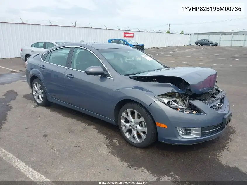 2009 Mazda Mazda6 S Grand Touring VIN: 1YVHP82B195M00736 Lot: 42581211