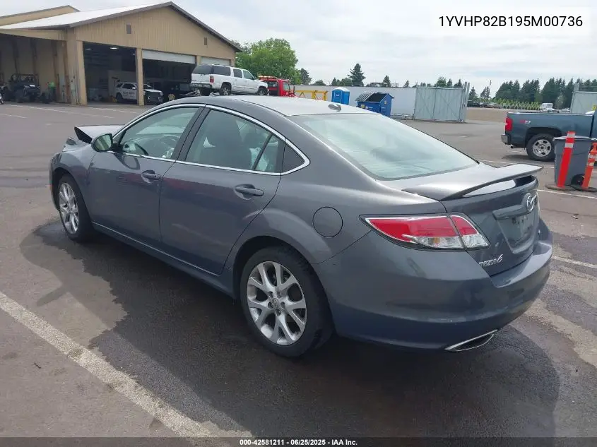 2009 Mazda Mazda6 S Grand Touring VIN: 1YVHP82B195M00736 Lot: 42581211