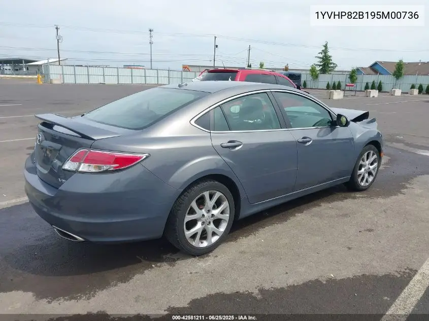 2009 Mazda Mazda6 S Grand Touring VIN: 1YVHP82B195M00736 Lot: 42581211