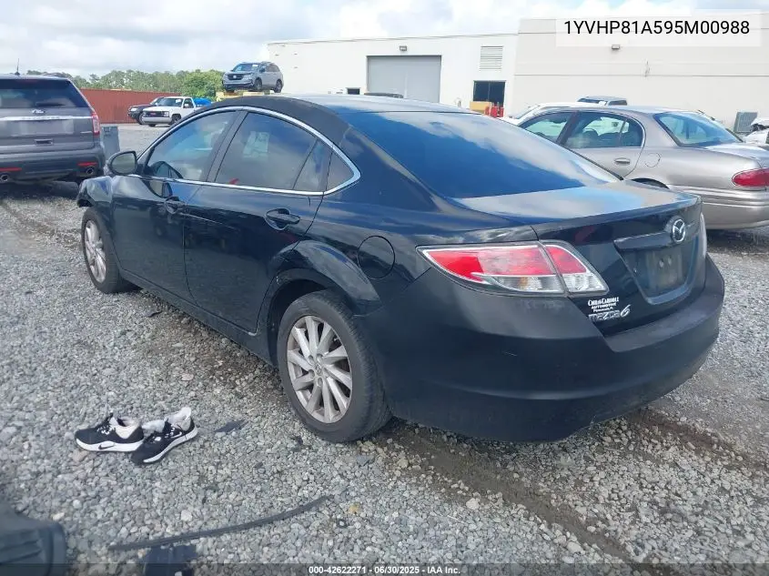 2009 Mazda Mazda6 I Sport VIN: 1YVHP81A595M00988 Lot: 42622271