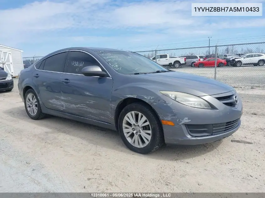 2010 Mazda 6 I VIN: 1YVHZ8BH7A5M10433 Lot: 12310061