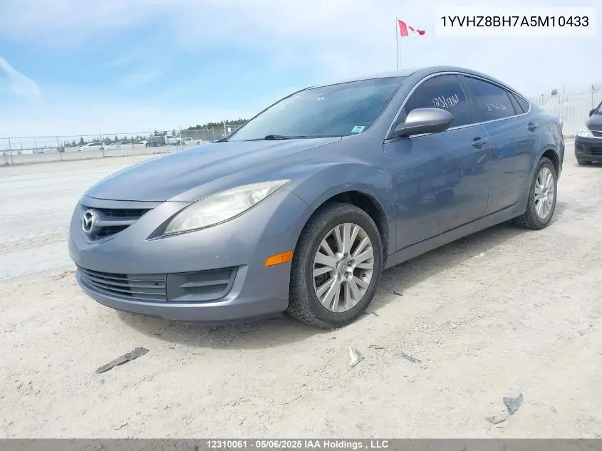 2010 Mazda 6 I VIN: 1YVHZ8BH7A5M10433 Lot: 12310061