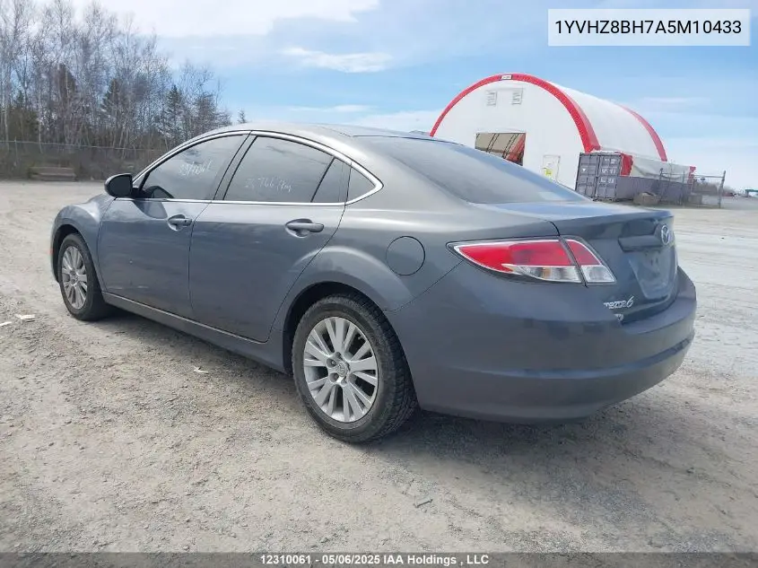2010 Mazda 6 I VIN: 1YVHZ8BH7A5M10433 Lot: 12310061