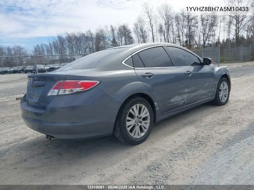 2010 Mazda 6 I VIN: 1YVHZ8BH7A5M10433 Lot: 12310061