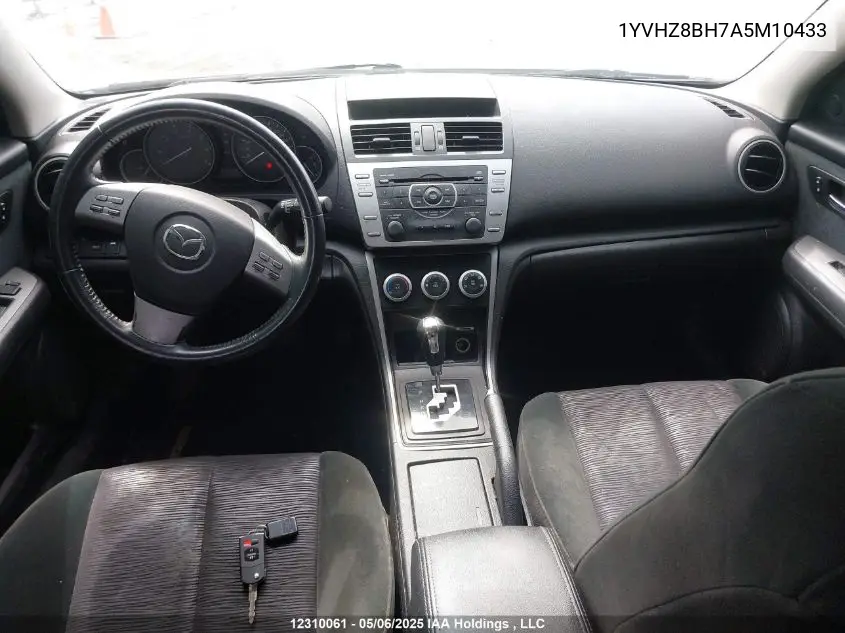 2010 Mazda 6 I VIN: 1YVHZ8BH7A5M10433 Lot: 12310061