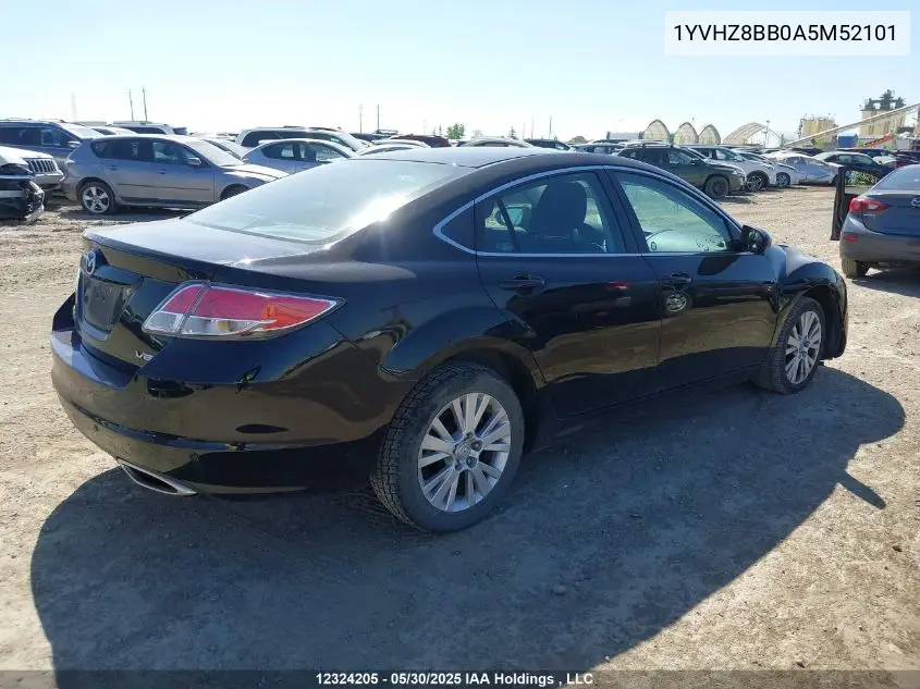 2010 Mazda 6 S VIN: 1YVHZ8BB0A5M52101 Lot: 12324205