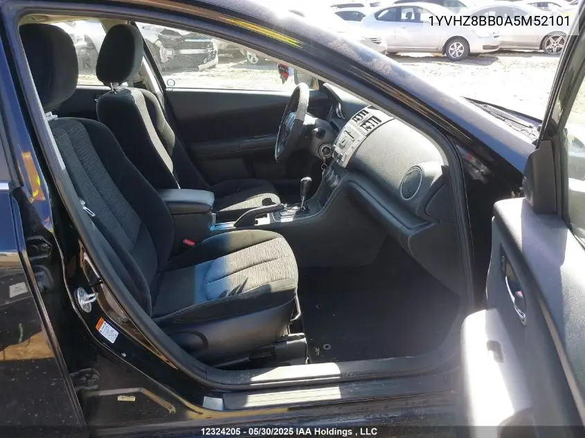 2010 Mazda 6 S VIN: 1YVHZ8BB0A5M52101 Lot: 12324205