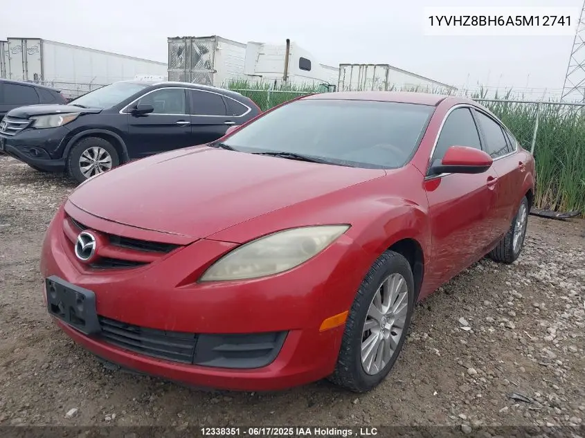 2010 Mazda 6 I VIN: 1YVHZ8BH6A5M12741 Lot: 12338351