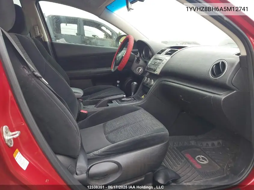 2010 Mazda 6 I VIN: 1YVHZ8BH6A5M12741 Lot: 12338351