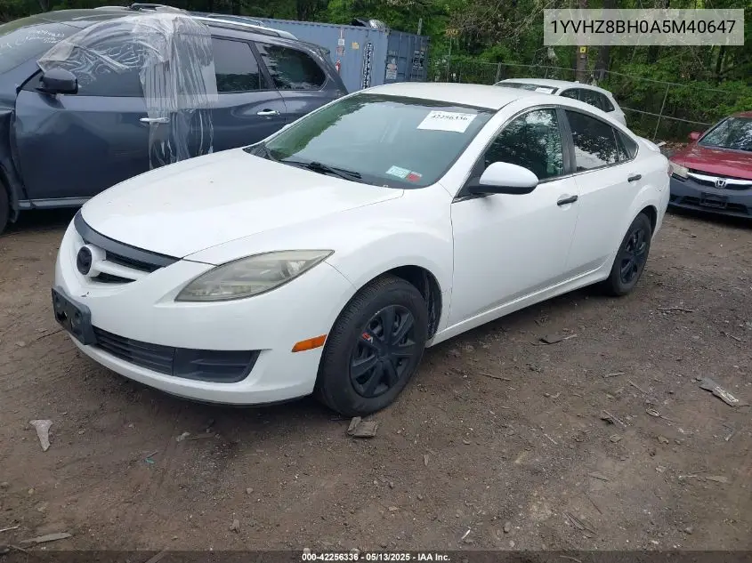 2010 Mazda Mazda6 I Sport VIN: 1YVHZ8BH0A5M40647 Lot: 42256336