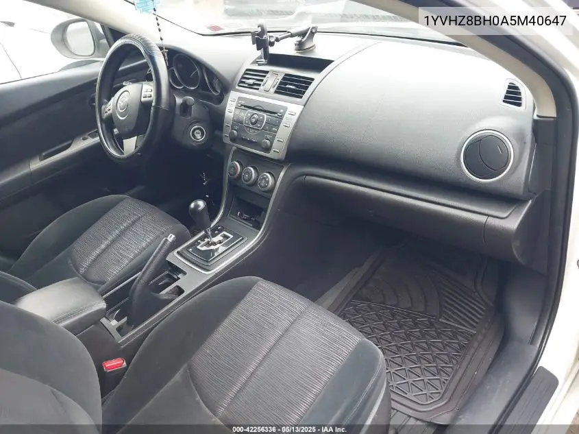 2010 Mazda Mazda6 I Sport VIN: 1YVHZ8BH0A5M40647 Lot: 42256336