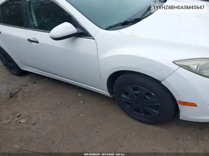 2010 Mazda Mazda6 I Sport VIN: 1YVHZ8BH0A5M40647 Lot: 42256336