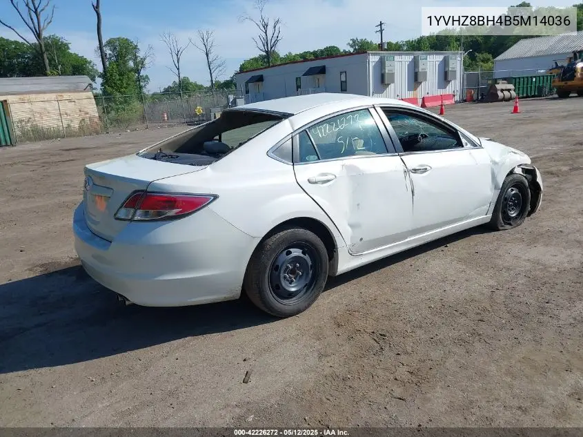 2011 Mazda 6 I Sport VIN: 1YVHZ8BH4B5M14036 Lot: 42226272