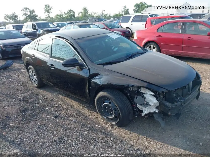2011 Mazda Mazda6 I Sport VIN: 1YVHZ8BHXB5M00626 Lot: 42577012