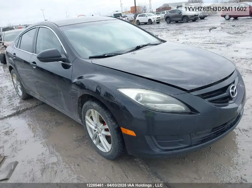 2013 Mazda Mazda6 Gs-I4 VIN: 1YVHZ8BH3D5M11602 Lot: 12285461X
