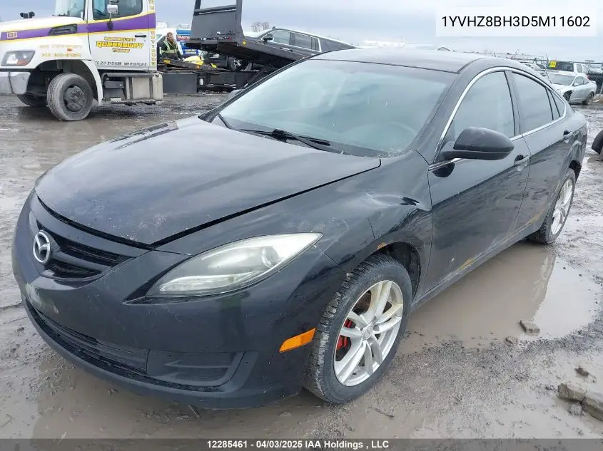 2013 Mazda Mazda6 Gs-I4 VIN: 1YVHZ8BH3D5M11602 Lot: 12285461X